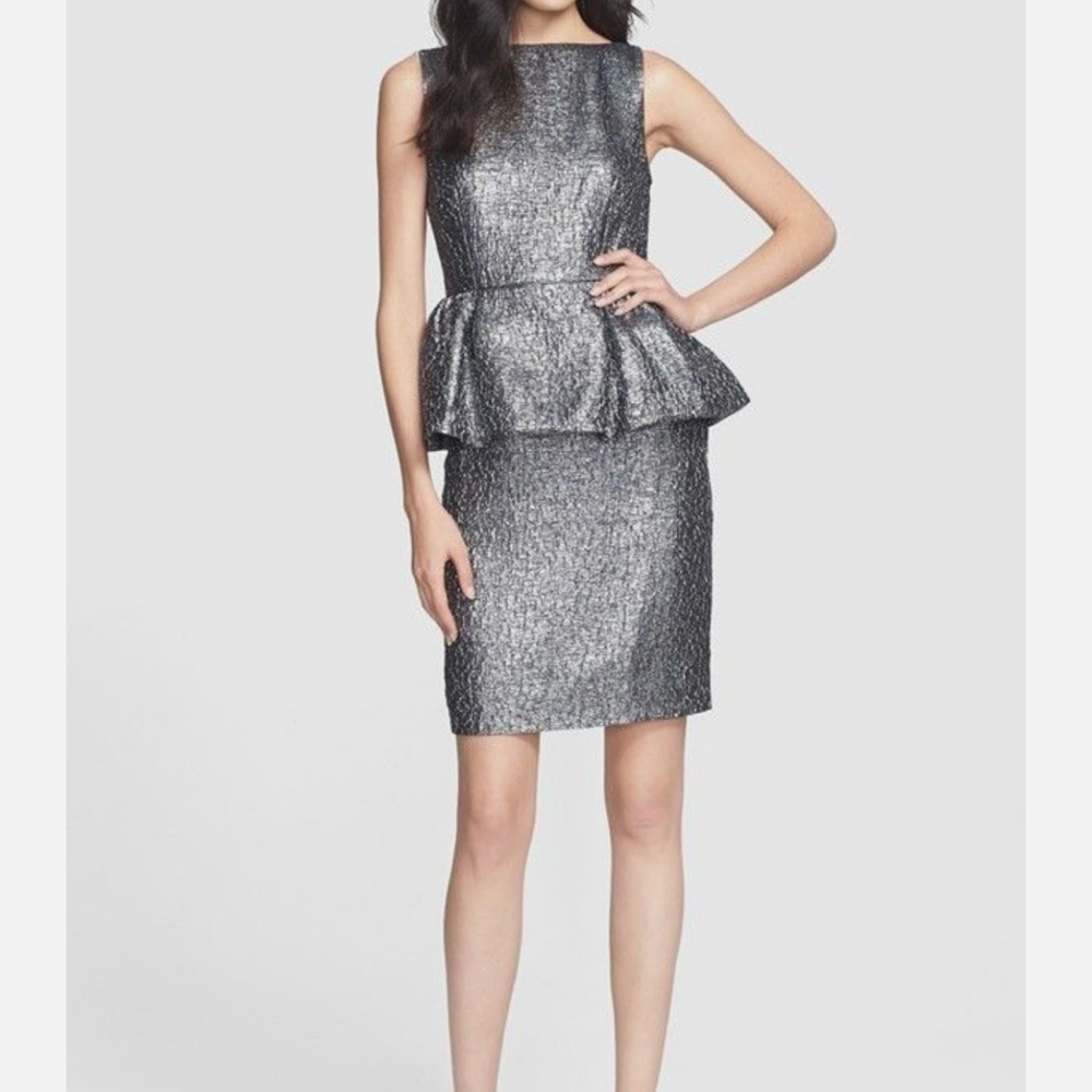 Silver Peplum new Dress Kate spade